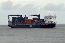 Containerschiff  NCL VESTLAND  vor Maasvlakte/Rotterdam 11.9.2025