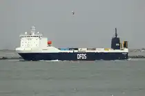RO-RO Frachtschiff  BOTNIA SEAWAYS  vor Maasvlakte/Rotterdam 11.9.2025