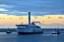 BERLIN , RoPax-Fähre , IMO 9587855 , Baujahr 2016 , 169,5 x 24,8 m ,  Rostock-Warnemünde , 11.09.2025
