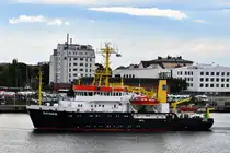 DENEB , Forschungsschiff , IMO 9079470 , Baujahr 1994 , 52 x 12 m , 11.09.2025 , Rostock-Warnemünde , 