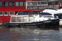 Hafenbarkasse ST.PAULI; Aufnahmeort: Elbe/Hafen Hamburg, Deutschland; Datum: 10.06.2015; Info: (HH-A615)