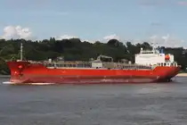 Tankschiff CHEM HOUSTON; Aufnahmeort: Elbe/Hafen Hamburg, Deutschland; Datum: 14.07.2025; Info: (IMO 9705720). Das Bild zeigt die CHEM HOUSTON vor dem Bubendey Ufer.