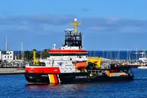 ARKONA , Küstenwache , IMO 9285811 , Baujahr 2005 , 69 x 15 m , 12.09.2025 , Rostock-Warnemünde , 