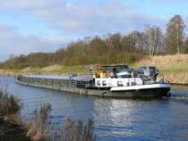 Nachschuss auf Frachtschiff LUMINA, Millingen; Elbe-L�beck-Kanal, 01.04.2009
