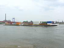  ALSAGE + HOLLANDE  Rheinaufw�rts bei Duisburg am 26.4.2009