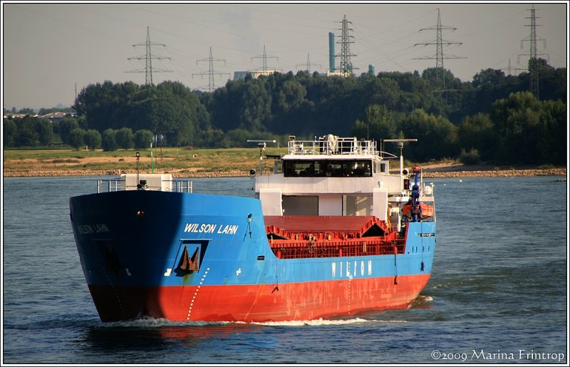 Wilson Lahn IMO 9198458 (Bridgetown/Barbados) am 19.08.2009 auf dem Rhein bei Duisburg.