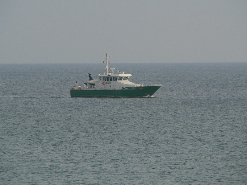 Zollschiff  Usedom  am 30.12.2007 zwischen Mukran und Binz.