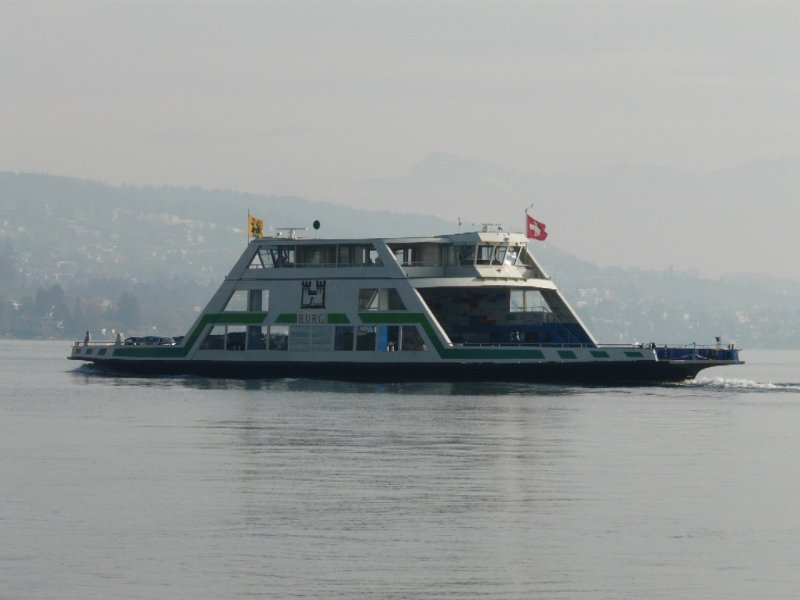 Zrichsee - Autofhre MS BURG unterwegs auf dem Zrchersee am 29.11.2008