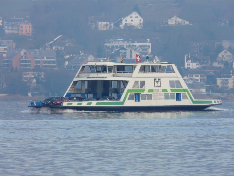 Zrichsee - Autofhre MS BURG unterwegs auf dem Zrchersee am 29.11.2008